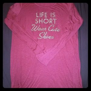 Tunic graphic long sleeve